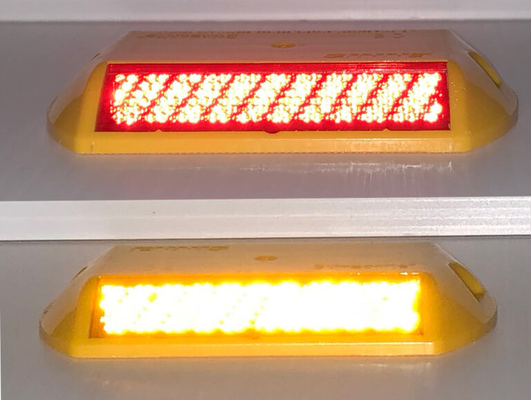 Yellow and Red C80 Raised Reflective Road Markers / Reflectors Road Marker Store Reflective Inc.